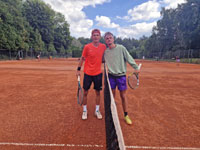 Semifinalist� dvouhry mu�� zleva :  Erik Najman, Vjt�ch Bonk