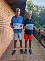 1.m�sto �ty�hra mu�i zleva :  �imon Mali�, Sebastian Chodura