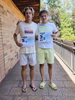 3.m�sto �ty�hra mu�i zleva :  Michal Ol�a, Pavel �o�ol�k