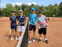 Semifinalist� �ty�hry zleva :  Jan Kavka, Jakub Svoboda, Lucas Matou�ek, Adam Kapit�n