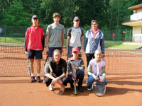 Drustvo starch k "A" 2007 - zleva nahoe :Filip Ilja Polek, Michal Fiara, Miroslav Turo, zstupce kapitna rka Dohnalov - zleva dole :Klra Dohnalov, Tom Adamk, Anouchka ambochov