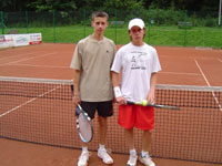 Finalist� dvouhry zleva :  Kamil Fencl, Ond�ej Ka�m��
