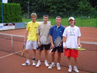 Finalist� �ty�hry zleva :  Jan Sobot�k, Kamil Fencl, Libor Bena, Ond�ej Ka�m��