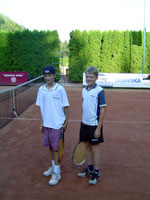 V�t�zov� �ty�hry zleva :  Martin Pis�rik, Michal Farga�