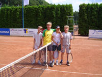 Semifinalist� �ty�hry zleva :  Ji�� Pilar, Jakub B�rt, Martin Pis�rik, Michal Farga�