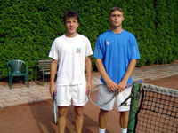 Semifinalisté dvouhry mužů zleva : Rudolf Siwy, Jakub Čech