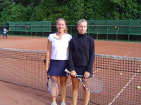 Semifinalistky dvouhry žen zleva : Pavlína Glosová, Iveta Gerlová