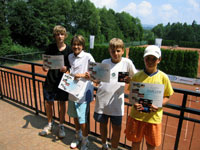 Finalist� �ty�hry star��ch ��k� zleva :  Martin Palider, Robin Nguyen, Tom�sz Omyla, Jakub Hadrava