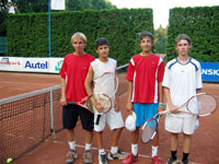 Finalist� �ty�hry dorostenc� zleva :  Mat�j Krac�k, Luk� Lazar, Luk� Je�m�nek, David Zielina