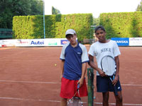 Semifinalist� �ty�hry dorostenc� zleva :  Adam Kos, Euklides Mendes