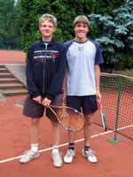 Finalist� dvouhry dorostenc� zleva :  Michal Farga�, Marek �t�rba