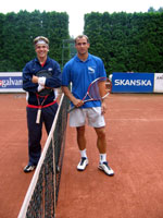 Finalisté dvouhry mužů zleva : Rudolf Siwy, Karel Vesecký