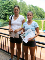 Finalisté dvouhry žen zleva : Tereza Hladíková, Kristýna Horáková