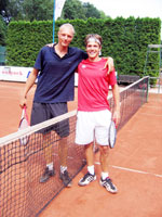 Semifinalisté dvouhry mužů zleva : Stanislav Shvetsov, Rudolf Siwy