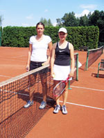 Semifinalisté dvouhry žen zleva : Tereza Hladíková, Kristýna Hančarová