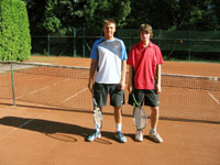 Semifinalist dvouhry zleva :  Jakub Schiel, Daniel Vala