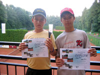 2. m�sto �ty�hry hoch� zleva :  Daniel Nov�k, David Nguen