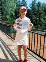 2. m�sto dvouhra d�vky :  Dominika Holu�ov�