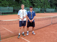 Finalist dvouhry dorostenc zleva :  Tom Hovorka, Ji taubert