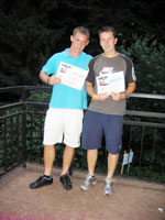 1.m�sto �ty�hra mu�� zleva :  Tom� Josefus, Ond�ej Ka�m��