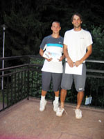 2.m�sto �ty�hra mu�� zleva :  Robert Ho�elka, Ale� Novotn�