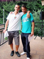 3.m�sto �ty�hra mu�� zleva :  Michal Vachuta, Jan Per�tka