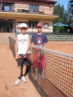 Semifinalist� dvouhry zleva :  Tom� Farga�, Marian Barta