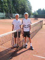Semifinalist� dvouhry zleva :  Filip Mali�, Libor Pol�k