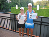 2.m�sto �ty�hra mlad�� �a�ky zleva :  Kl�ra Tunegov�, Laura Havlov�