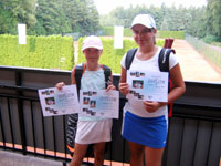 3.m�sto �ty�hra mlad�� �a�ky zleva :  Lenka Va�enkov�, Tereza Kah�nkov�