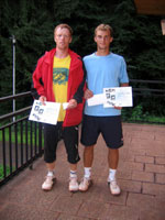 2.m�sto �ty�hry mu�i zleva :  Jarom�r L�nek, Ladislav Zelen�