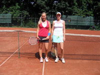 Účastnice semifinále zleva : Kristýna Hančarová, Pavla Šmídová