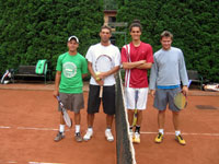 Účastníci semifinále zleva : Robert Hořelka, Aleš Novotný, Adam Vejmelka, Dan Skácel