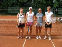 Účastnice semifinále zleva : Tereza Vančurová, Gabriela Horáčková, Michaela Kucharová, Jarmila Sikorová
