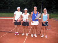Účastnice semifinále zleva : Hana Kováčová, Adéla Vančurová, Tereza Lérová, Zora Vlčková