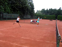 Záběry z finále zleva : Tereza Vančurová, Gabriela Horáčková