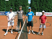 Finle tyhry hoch zleva :  Petr Hyner, Erik Suran, Jakub Jursek, Tom Farga