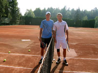Semifinalisté dvouhry mužů zleva : Jakub Hadrava, Martin Figura