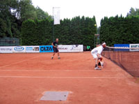 Foto z finále čtyřhry mužů zleva : Daniel Rola, Martin Kašpar