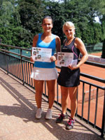 1.místo čtyřhra žen : Tereza Lérová, Zora Vlčková