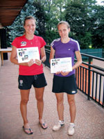 3.místo čtyřhra žen : Michaela Bezdíčková, Jarmila Sikorová