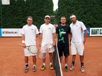 Finalisté čtyřhry mužů zleva : Daniel Vala, Jan Lošťák, Daniel Rola, Martin Kašpar