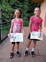 2. m�sto �ty�hra �eny zleva :  Krist�na Pokorn�, Eli�ka Li��kov�