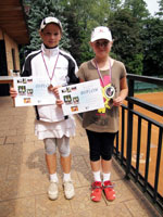 3. m�sto �ty�hra �eny zleva :  Karol�na Kvochov�, Eli�ka Motykov�