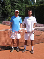 Semifinalisté dvouhry mužů zleva : Jan Lošťák, Martin Schulhauser