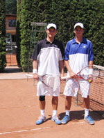 Semifinalisté dvouhry mužů zleva : Martin Figura, Jakub Hadrava