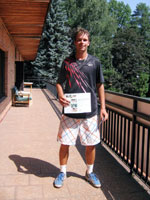 2.místo dvouhra muži : Jakub Hadrava