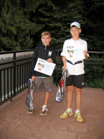 2.m�sto �ty�hra star�� ��ci zleva :  Dalibor Svr�ina, Martin Mat�sek