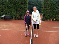 Finalistky dvouhry �a�ek zleva :  Vanesa Slunsk�, Malgorzata Stepien