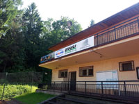 Pohled na arel v zim